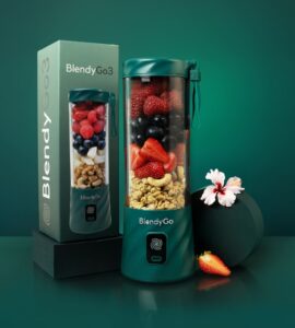 Bezdrátový mixér blendygo 3 mixér na smoothie Lahvově zelená
