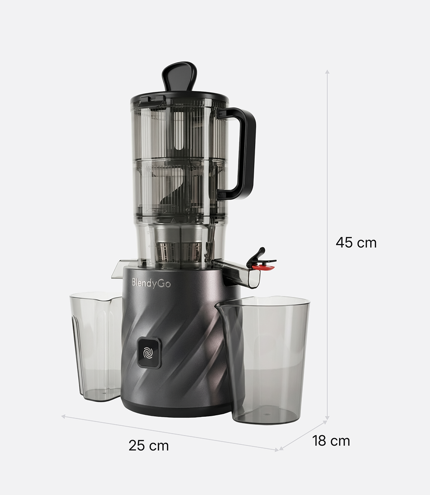 BlendyGo Juice – rozměry